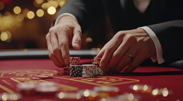 Casino Hold'em dealer and player cards displayed on skor 7 live table